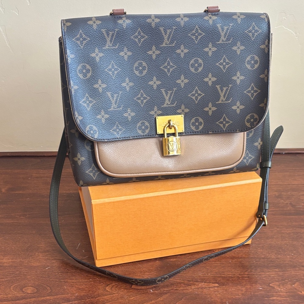 Louis Vuitton Monogram Black and Brown Messenger Bag